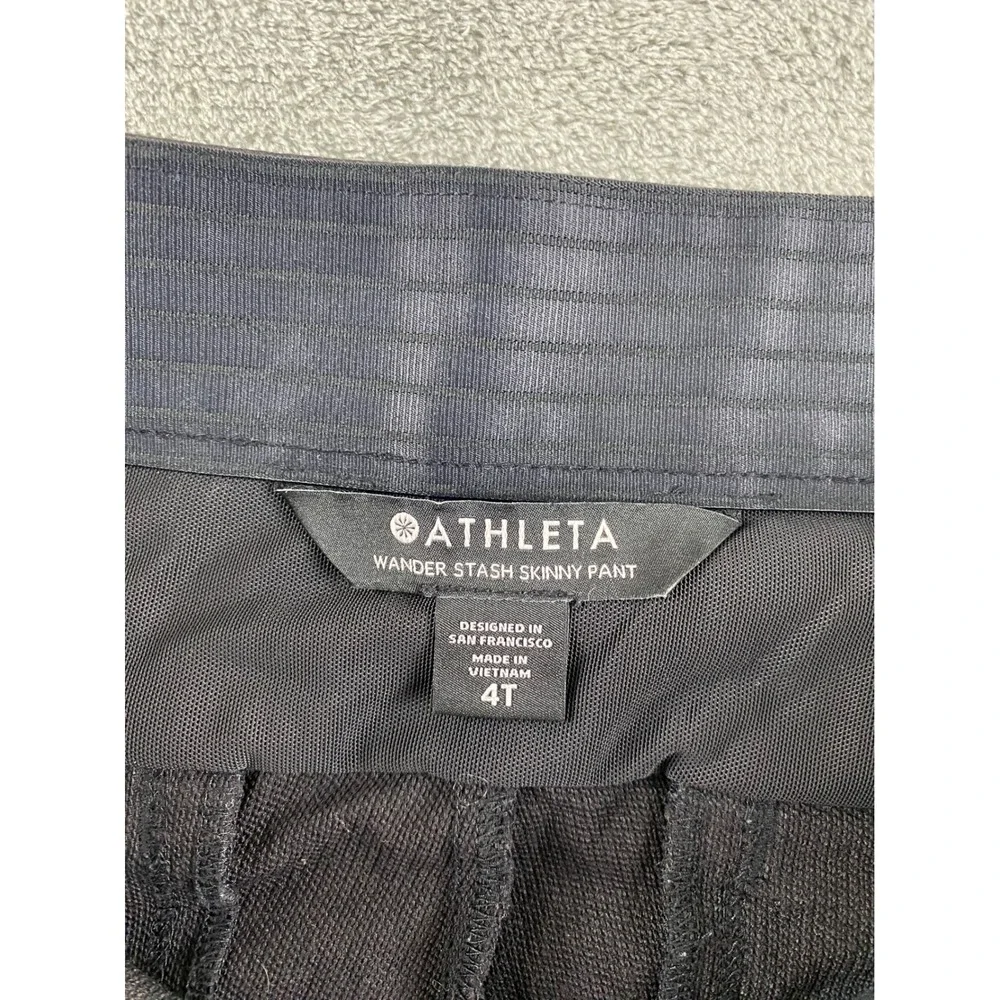 Athleta Wander Stash Skinny Pant Black Women's Size‎ 4T